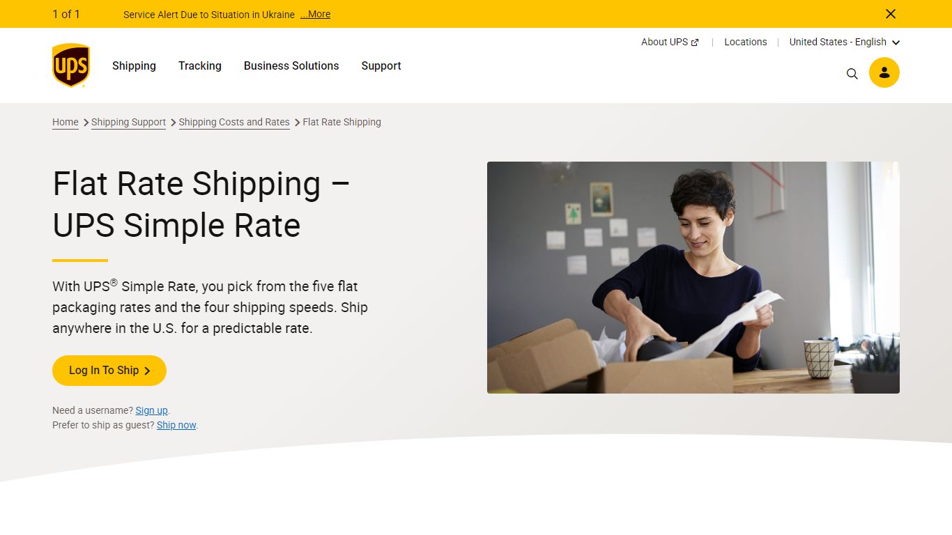 Flat Rate Shipping | UPS - United States