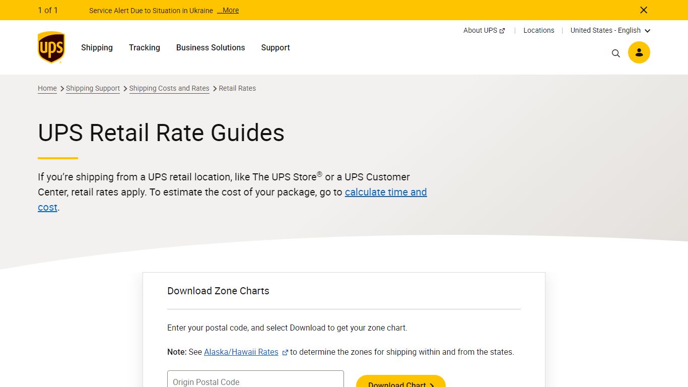 UPS Retail Rates | UPS - United States